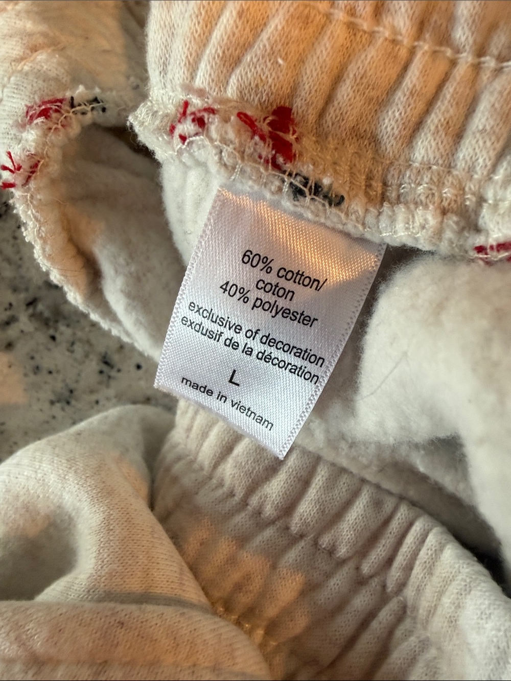 Maurices Cream Cozy Pajama Joggers with Tiny Multicolor Holiday Motifs - Picture 4 of 4